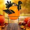 Ornativity Turkey Design Pumpkin Holder - Metal Outdoor Yard Ornament Thanksgiving Garden Decorative Autumn Porch Prop - 1 Set